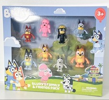 8x Bluey/Friends model dolls Bluey children's toy action figure Bluey family