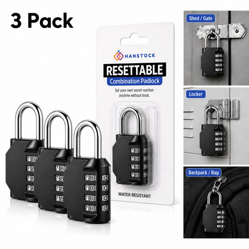 Pack hanstock 4 digit - pack, 4-digit