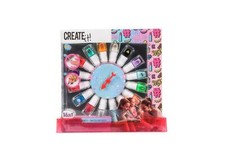 Create It! Nail Care Polish Wheel with Design Stickers