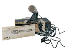 Aiwa DM-510 Vintage Microphone Boxed w/ Stand & Instructions – Retro Audio