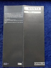 Opel Manta B price list 1.1986