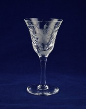 Royal Brierley Crystal "FUCHSIA" Sherry Wine Glass - 13.6cms (5-3/8") Tall