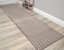 Brown Herringbone Hall Runner
