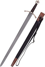 Medieval Steel Templar Swerd with Sheath cover templar Crusader Knight's Sward