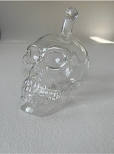 Glass Skull Bottle Decanter