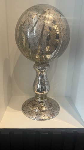 Large mercury glass sphere - mercury,