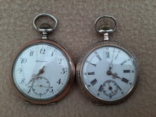 X 2 ANTIQUE 0.800 SILVER AND