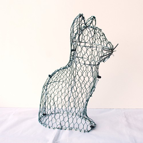 Topiary cat frame large - topiary,