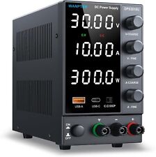 Adjustable DC 0-30V 10A Bench  Lab Power Supply Variable programmable Precision