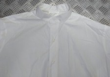 Collarless Shirt Army White