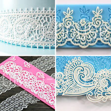 Flower Lace Silicone Fondant Icing Mould Wedding Cake Mold Decoration Sugarcraft