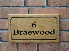 Personalised Wooden House Name