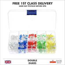 200pcs LED Light Emitting Diodes 5 Colors LED Transistor Electronic Components