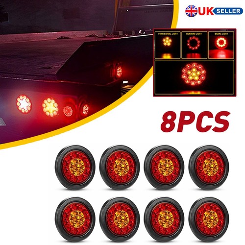 16x round red amber - amber, 16