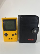 Nintendo Gameboy Pocket MGB-001 Yellow and Soft Carry Case