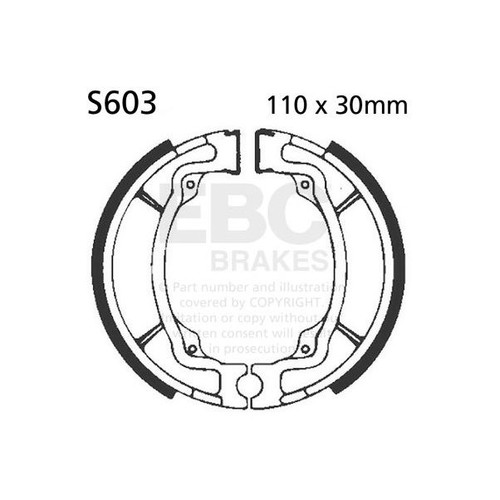 Ebc brake shoe set - (5), 5