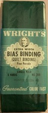 Wrights Bias Binding - 1” Wide x 5 Yards -  Hunter Green