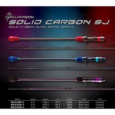 CANNA WILLIAMSON SOLID CARBON SJ SLOW JIGGING CASTING TECNICHE VERTICALI NEW