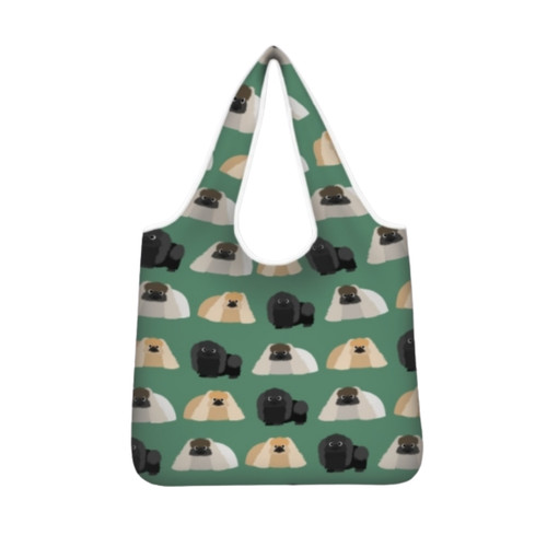 Pekingese dog foldable tote - dog,