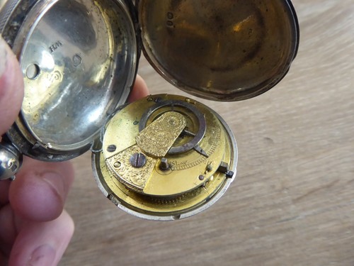 Superb silver fusee verge - silver,