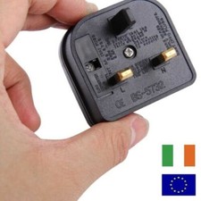 2 Pin to 3 Pin UK Battery Charger Adaptor 5A Plug for Shaver & Oral-B Toothbrush