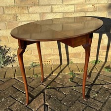 Antique Queen Anne Table Drop Leaf Coffee / Small Beautiful Good Condition Rare