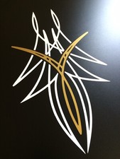 Pinstripe design stickers - pinstripe,