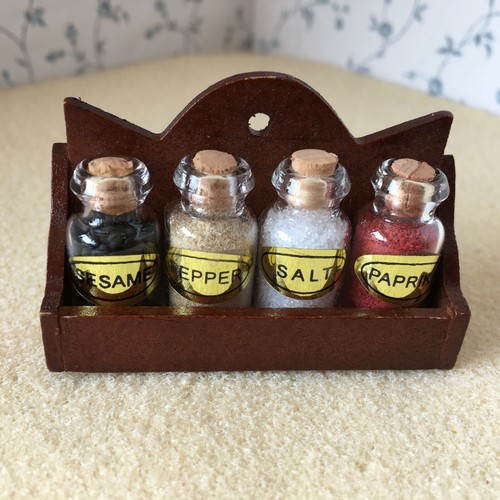 Dolls house spice rack - dolls,