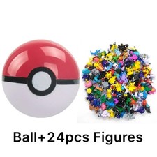 24Pc Pokemon Action Figures + Pokeball Toys Kids Birthday Present Gift UK Toy