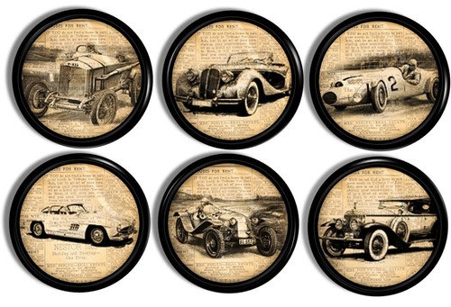Vintage car cabinet knobs - car,