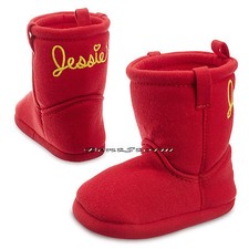 Toy Story Cowgirl JESSIE COSTUME BABY BOOTS SLIPPER 0-6 6-12 18-24 disney store