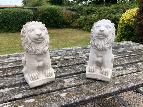 Two rustic heavy sitting - ,