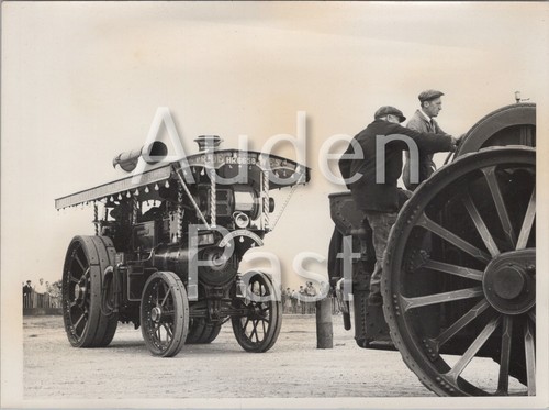 Steam traction engine and - steam,