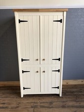 Tall Pine Freestanding Kitchen Utility Room Linen Cupboard Pantry Larder