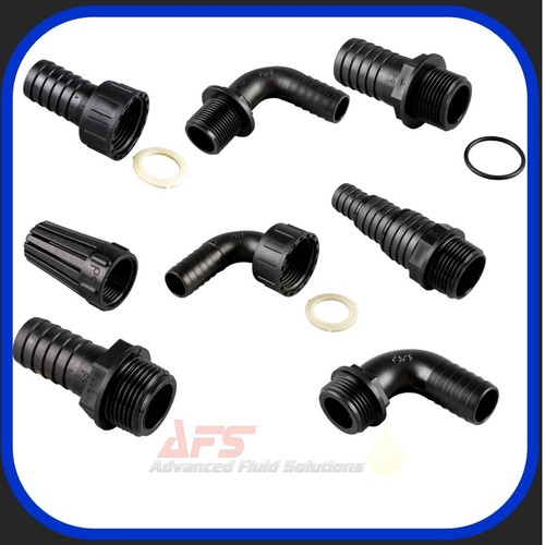 Black plastic bsp - hose, tail