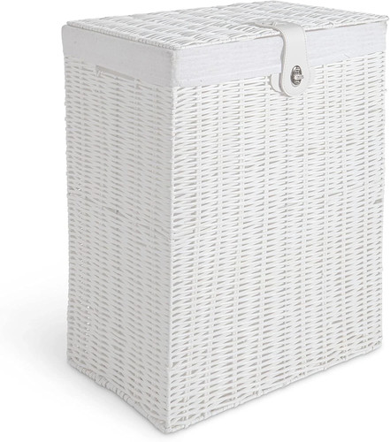 Wicker laundry hamper - hamper, basket