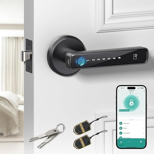 Smart fingerprint door lock - door,