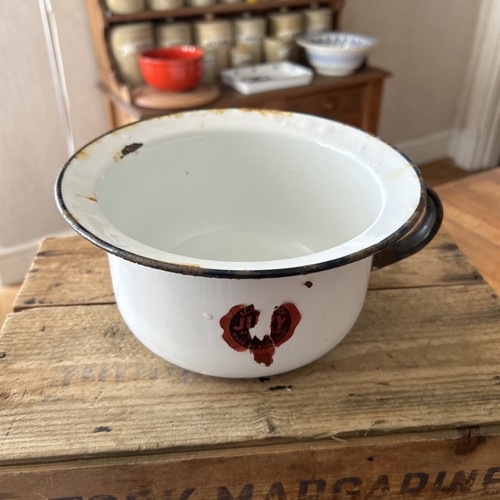 Vintage white enamel - vintage,