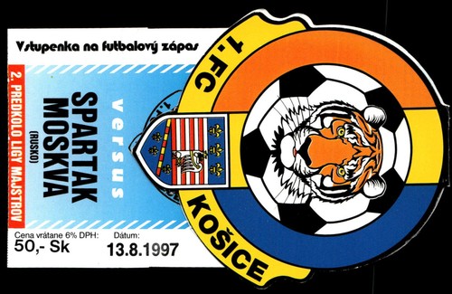 Ticket 1997 kosice vs - fc,