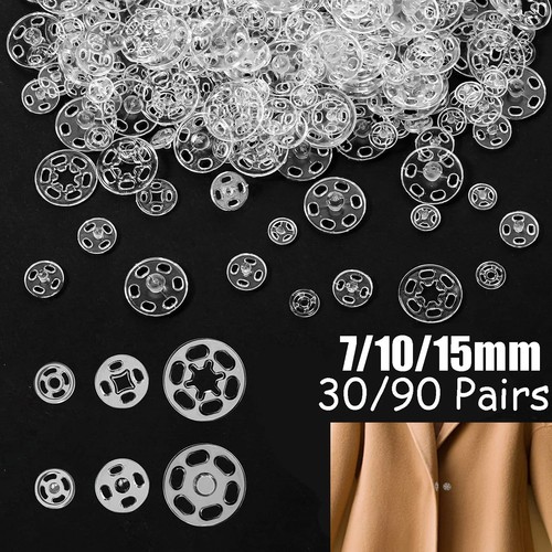 Plastic sew snap fasteners - plastic,
