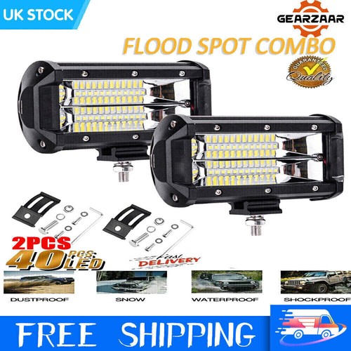Led work light bar - 2x,