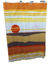 RARE 1970’s Burlington House “The Desert Sunset” Curtains Set Of Two