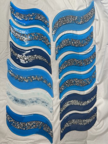 Large handmade fused glass - fused,