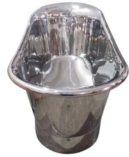 Chromium Bathtub 1700"The Ship" Package Deal " Taps/Waste/Overflow/Basin"