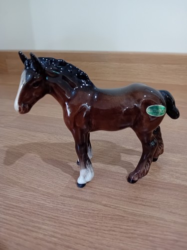 Beswick brown shire foal horse - shire,