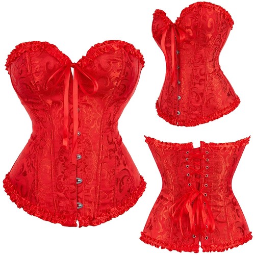 Women lace corset overbust - women, up