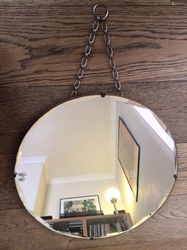 Vintage frameless 1930s mirror - frameless,