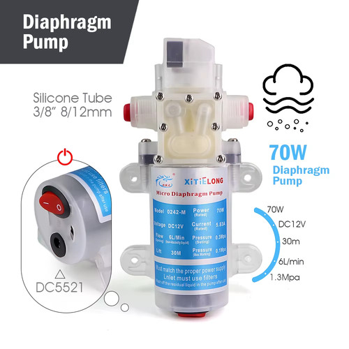 Hygienic 70w 12v diaphragm - 12v, dc