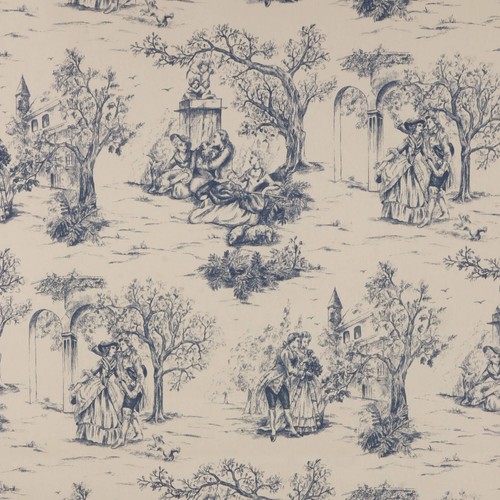 The lovers toile - toile, blue