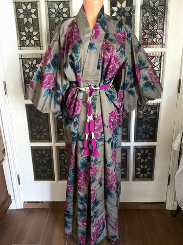 Vintage silk japanese - silk, kimono
